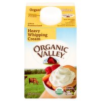 Organic Valley Ultra Pasteurized Heavy Whipping Cream, Pint