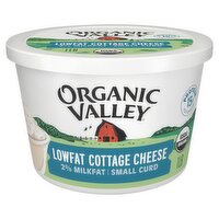 Organic Valley 2% Milkfat Small Curd Lowfat Cottage Cheese, 1 lb