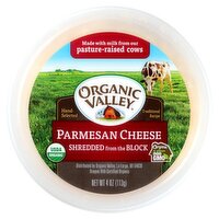 Organic Valley Organic Shredded Parmesan Cheese