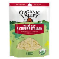 Organic Valley Thick Cut 3 Cheese Italian, 6 oz