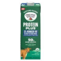 Organic Valley Protein Plus 2% Milkfat Reduced Fat Ultra-Filtered Milk, 48 fl oz
