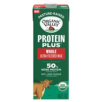 Organic Valley Protein Plus Whole Ultra-Filtered Milk, 48 fl oz