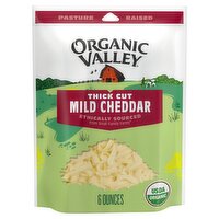 Organic Valley Thick Cut Mild Cheddar Cheese, 6 oz