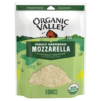 Organic Valley Finely Shredded Low-Moisture Part-Skim Mozzarella Cheese, 6 oz
