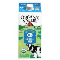 Organic Valley 0% Fat Free Milk, half gallon