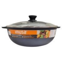 Imusa 7.0 Qt Cast Aluminum Caldero & Glass Lid