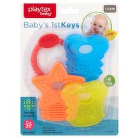 Playtex Baby Baby's 1st Keys Teether, 1-18 M, 4 count