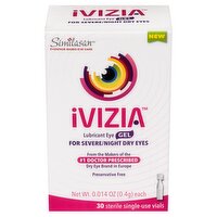 Similasan Ivizia Severe/Night Dry Eyes Lubricant Eye Gel, 0.014 oz, 30 count