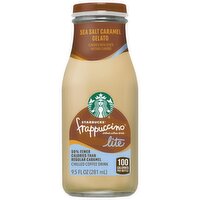 Starbucks Frappuccino Chilled Coffee Drink Lite Sea Salt Caramel Gelato 9.5 Fl Oz