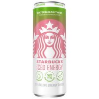 Starbucks Iced Energy Zero Sugar Sparkling Energy Drink Watermelon Twist 12 Fl Oz
