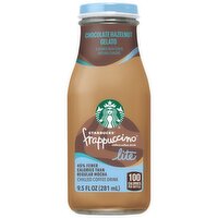 Starbucks Frappuccino Lite Chilled Coffee Drink Chocolate Hazelnut Gelato 9.5 Fl Oz