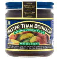 Better Than Bouillon Reduced Sodium Seasoned Vegetable Base, 8 oz, 8 Ounce