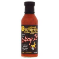 Wing It Authentic Buffalo Style Chicken Wing Sauce, 13 oz