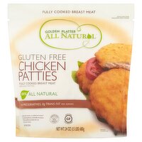 Golden Platter All Natural Gluten Free Chicken Patties, 24 oz