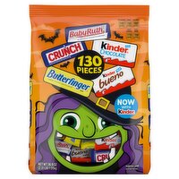 BabyRuth/Crunch/Butterfinger/Kinder Assorted Candy, 130 count, 36.9 oz