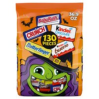 Ferrero Baby Ruth, Crunch, Kinder and Butterfinger Assorted Candy, 130 pieces, 36.9 oz