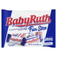 Baby Ruth, Chocolatey, Peanut, Caramel, Nougat, Fun Size Candy Bars, 10.2 oz