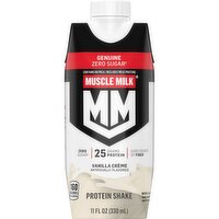 Muscle Milk Genuine Zero Sugar Protein Shake Vanilla Crème Artificially Flavored 11 Fl Oz