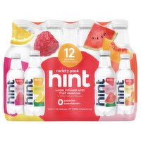 Hint Water Infused with Fruit Essences Variety Pack, 16 fl oz, 12 count