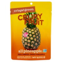 Crispy Green Crispy Fruit 100% Freeze-Dried Pineapple, 0.63 oz