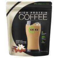 CHIKE High Protein Vanilla Iced Coffee, 14.6 oz