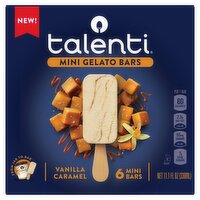 Talenti Vanilla Caramel Mini Gelato Bars, 6 count, 11.1 fl oz, 11.1 Fluid ounce