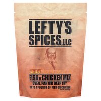 Lefty's Spices, LLC Spicy Fish n' Chicken Mix, 16 oz, 16 Ounce