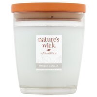 WoodWick Nature's Wick Smoked Vanilla Candle, 10 oz