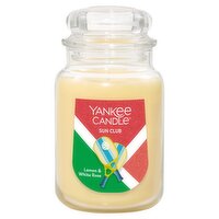 Yankee Candle Sun Club Lemon & White Rose Candle, 22 oz