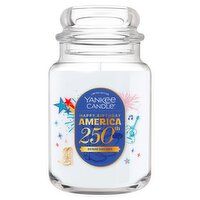 Yankee Candle Happy Birthday America 250th Denim Dreams Candle Limited Edition, 22 oz