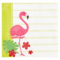 Party Impressions Flamingo Stripe 2 Ply Napkins, 16 count