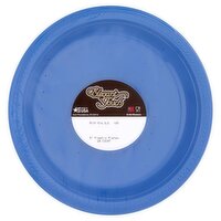 Elegant Touch 9" Bright Royal Blue Plastic Plates, 20 count, 20 Each