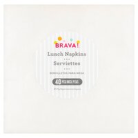 Brava! 2 Ply Lunch Napkins, 40 count