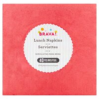 Brava! 2 Ply Lunch Napkins, 40 count