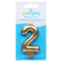 Go Brightly 2 Birthday Candle