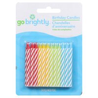 Go Brightly Birthday Candles, 24 count