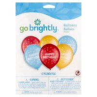 Go Brightly 12 Balloons, 12 count