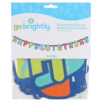 Go Brightly Happy Birthday Customizable Banner Kit, 1 count