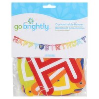 Go Brightly Happy Birthday Customizable Banner Kit, 1 count, 1 Each