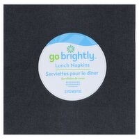 Go Brightly Black 2 Ply Lunch Napkins, 32 count