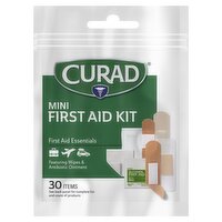 Curad Mini Travel First Aid Kit, 30 count