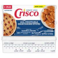 Crisco Shortening Sticks, 3 count, 20 oz