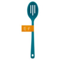 Our Table Blue 2410 Silicone Slotted Spoon, 1 Each