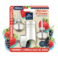 Glade Berries & Cream Plugins Scented Oil Warmer and Refill Limited Edition