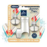 Glade Summer Pops PlugIns Scented Oil Warmer and Refill Limited Edition