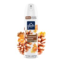 Glade® Odor Fighting Soft Mist Air Freshener Room Spray, Cashmere Woods®, 7.3oz., 7.3 Ounce