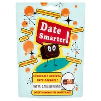 Date Smarter! Chocolate Covered Date Caramels, 3.17 oz
