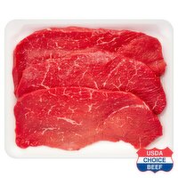 USDA Choice Beef Top Round Steak, Boneless, Family Pack, Average Weight 3 lb Pack