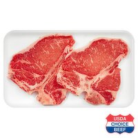 USDA Choice Beef Loin Porterhouse Steak, Bone In, Thin Cut, Average Weight 1 lb Pack