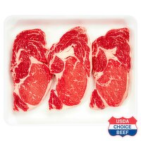 USDA Choice Beef Boneless Rib, Club Steak, Family Pack, 3 Pound